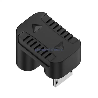 90 Degree Right Up Down Angled Micro USB Male to Type C Female Extension Adapter for Laptop PC Chargers Converter