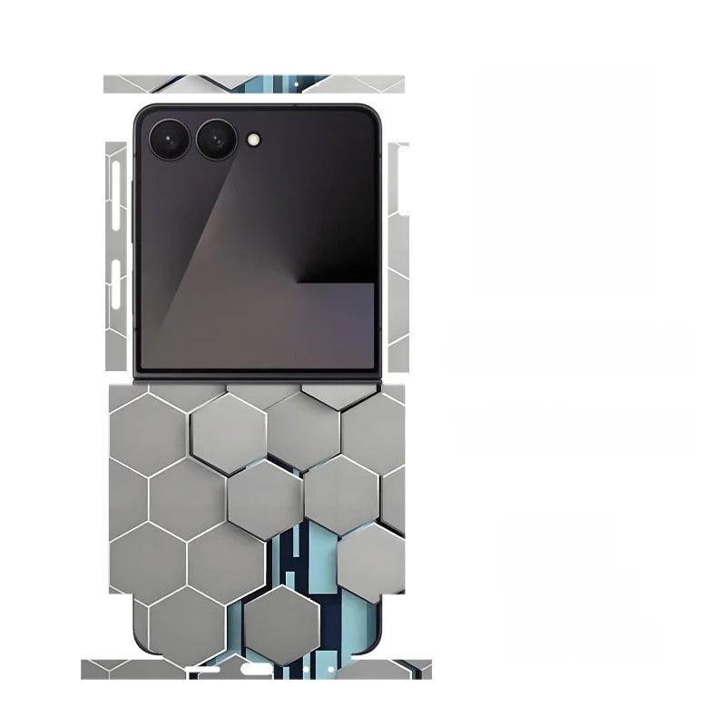 Skin For Samsung Galaxy Z Flip 7 6 5 4 3 Back Film Sticker Full Cover Protective Decal Wrap Side Frame Back Screen Protector
