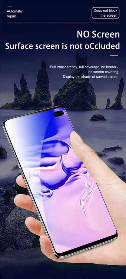 4Pcs Hydrogel Film For Samsung Galaxy S24 S23 S20 S25 S22 S21 Plus Ultra S24 FE Screen Protector For Samsung Note 20 9 10 Plus