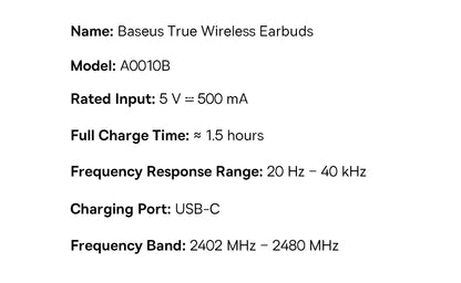 Baseus Bowie MS1 -55dB Adaptive ANC Earbuds Semi-In-Ear Wireless Bluetooth 6.0 Earphones Stable Fit Ear Hi-Res Audio Headphone
