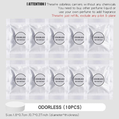 No perfume DIY fragrance Rotating propeller pilot dog car air fresheners vent clip plane aroma diffuser decorations accessories