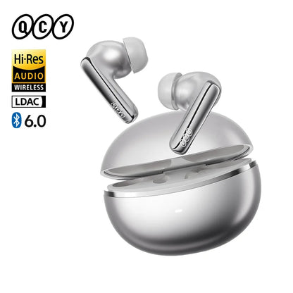 QCY HT18 MeloBuds N70 Wireless Earphones Bluetooth 6.0 Hi-Res with LDAC Audio Earbuds Hybrid ANC Dual Driver Headsets 50Hrs IPX5