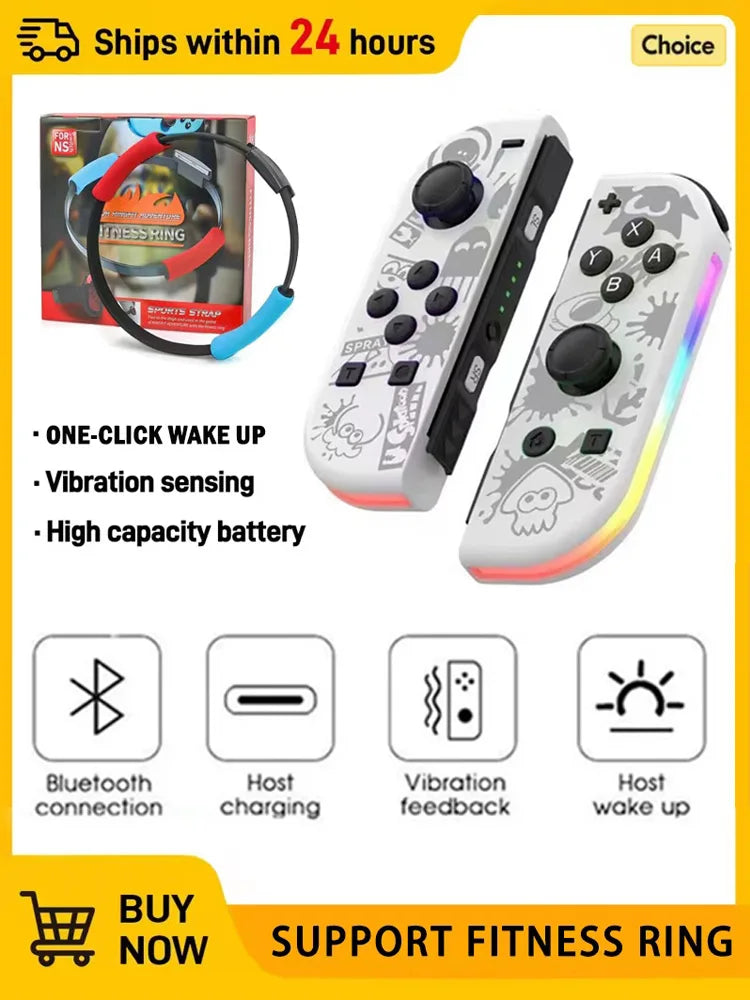 Wireless Controller For Nintendo Switch NS/OLED/LITE Gamepad Joystick Dual Vibration Turbo Remote Control 6 Axis Gyro L/R Joypad