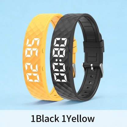Smart Bracelet LED Digital Waterproof Smart Clock Smartband With running pedometer Monitor Smart Band Vibration Alarm Reminder
