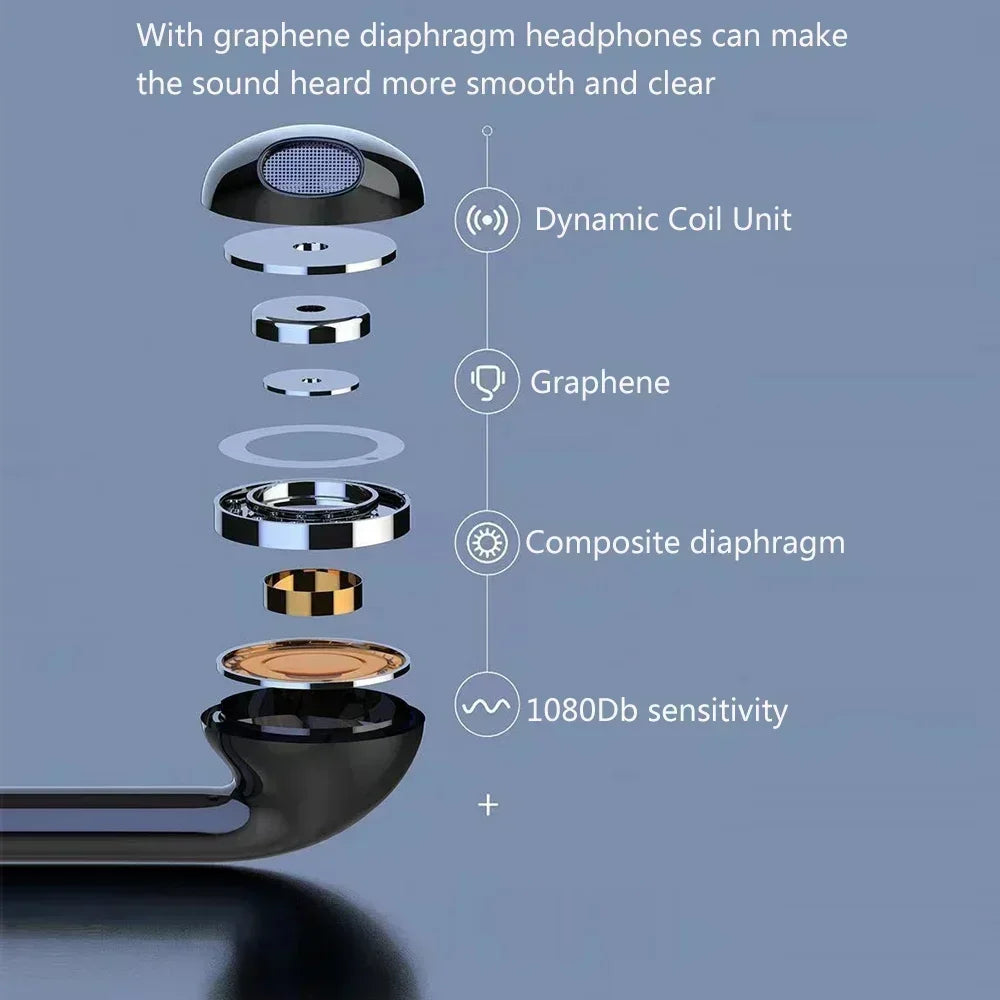 TWS Magnetic Wireless Headphones Neckband Bluetooth 5.2 Earphone Headset Sports Running Waterproof Earbud Wireless with Mic