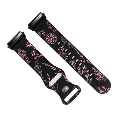 Flower Design Engraved Silicone Strap For Redmi Watch 3 /3 Lite /3 Active Two-tone Silicone Sport Strap For Redmi Watch3