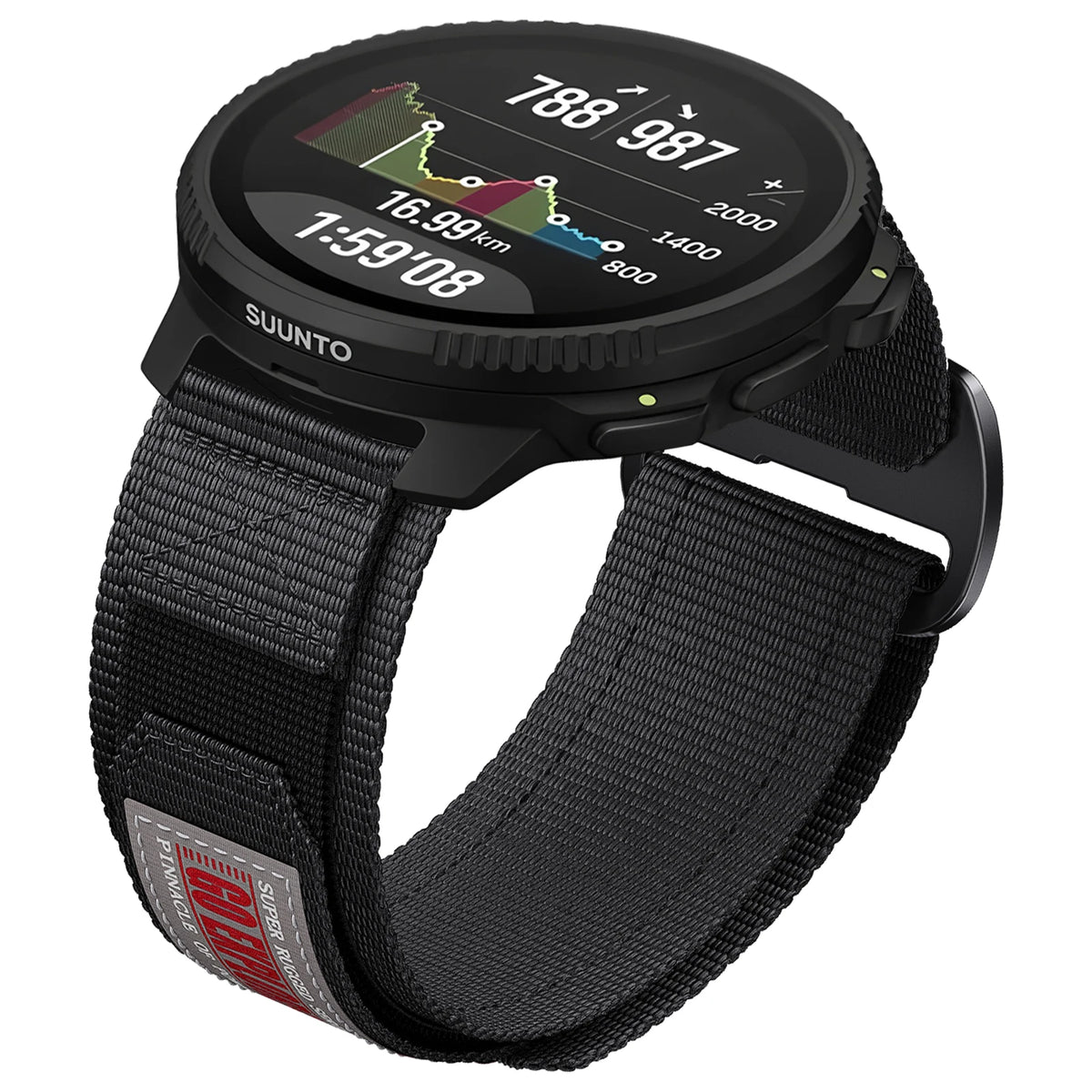 Rugged Nylon Strap 22mm For Suunto Vertical 2/RACE S/Run/Ocean/Nautic S Sport Band For Suunto 5 9 Peak Pro Bracelet Braided Belt