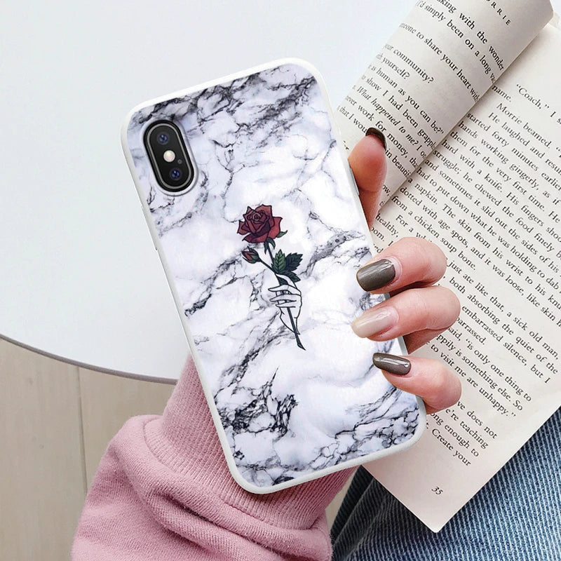 Fashion Marble Cover For iphone X XS MAX Soft Protective Cases Silicone Coque Bumper Fundas For iphone X XSMA iphoneX Shell Bags