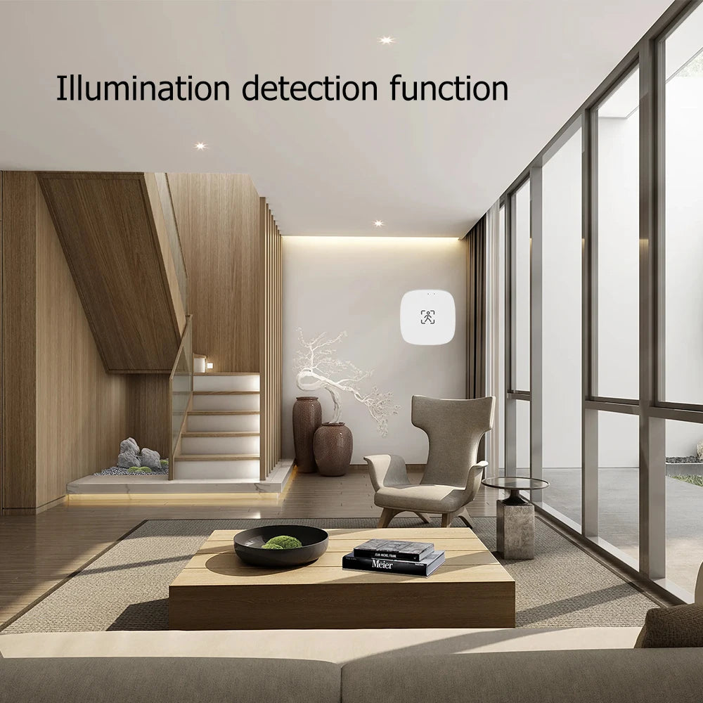 Wifi/ZigBee3.0 5.8/2.4G MmWave Human Presence Motion Sensor With Luminance/Distance Detection Tuya Smart Life Home Automation