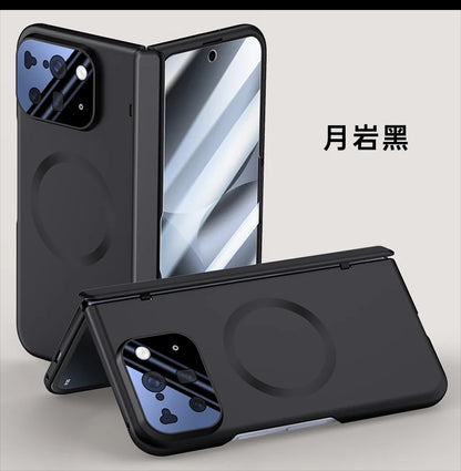 For Google Pixel 10 Pro Fold Case Magsafe Matte Spring Hinge Lens Screen Protector Full Protection All-inclusive Cover