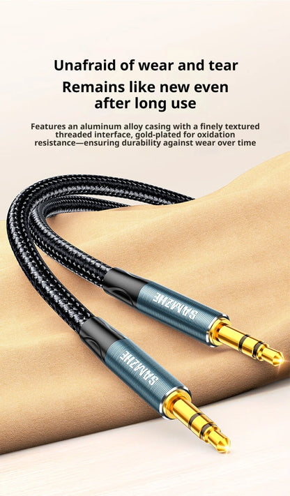 SAMZHE Jack Aux Cable 3.5mm Audio Cord Aux Jack 3.5 Male to Male Cable Jack 3.5 Audio Cord for Phone Car Headphones Speaker MP3