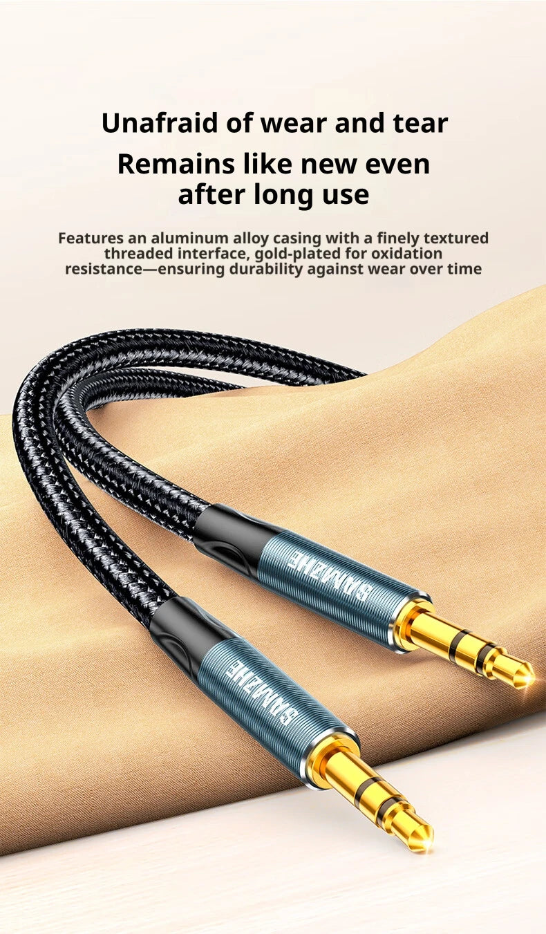 SAMZHE Jack Aux Cable 3.5mm Audio Cord Aux Jack 3.5 Male to Male Cable Jack 3.5 Audio Cord for Phone Car Headphones Speaker MP3