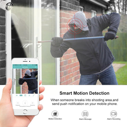 AZISHN 2.8mm Wide Angle 8MP 4K IP Camera Outdoor Face Detect Audio H.265 Bullet CCTV Home 5MP 4MP POE Human AI Security Camera