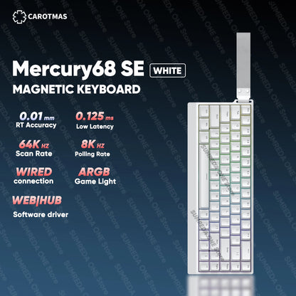 IROK Carotmas Mercury68 Max mars68 pro Mercury 68 Gaming Magnetic Mechanical Keyboard Rapid Trigge 0.001 8K Wired Gamer Keyboard