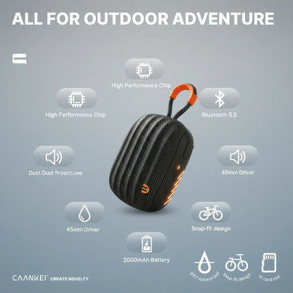 CW23 Portable Bluetooth Speaker IPX7 Waterproof TWS Bike Handlebar Subwoofer For Bicycle Scooter Outdoor Cycling Hot Sale