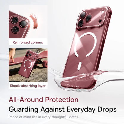 Baseus Magnetic Case For iPhone 18 Pro Max Wireless Charging For Magsafe Case For iPhone 17 Pro Max Slim Thin Clear Cover Case