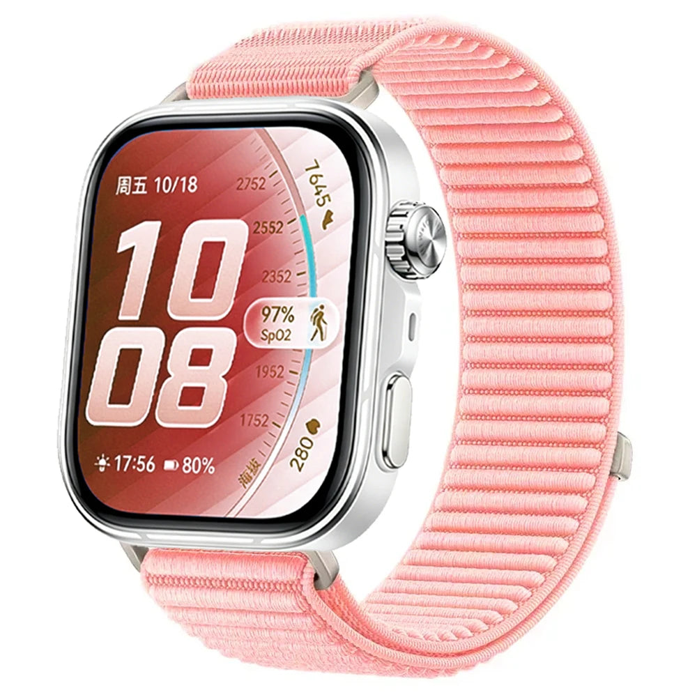 Official Nylon Braided Strap for Huawei Watch Fit 5/5 Pro Breathable Bracelet Watchband Huawei Watch Fit 4 Pro/4/3 Accessories