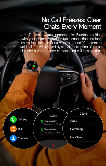 2026 New Accurate Diagnosis ECG Smart Watch Body Fat Blood oxygen BP Health Sport HD AMOLED Screen call Smart watch Men Women