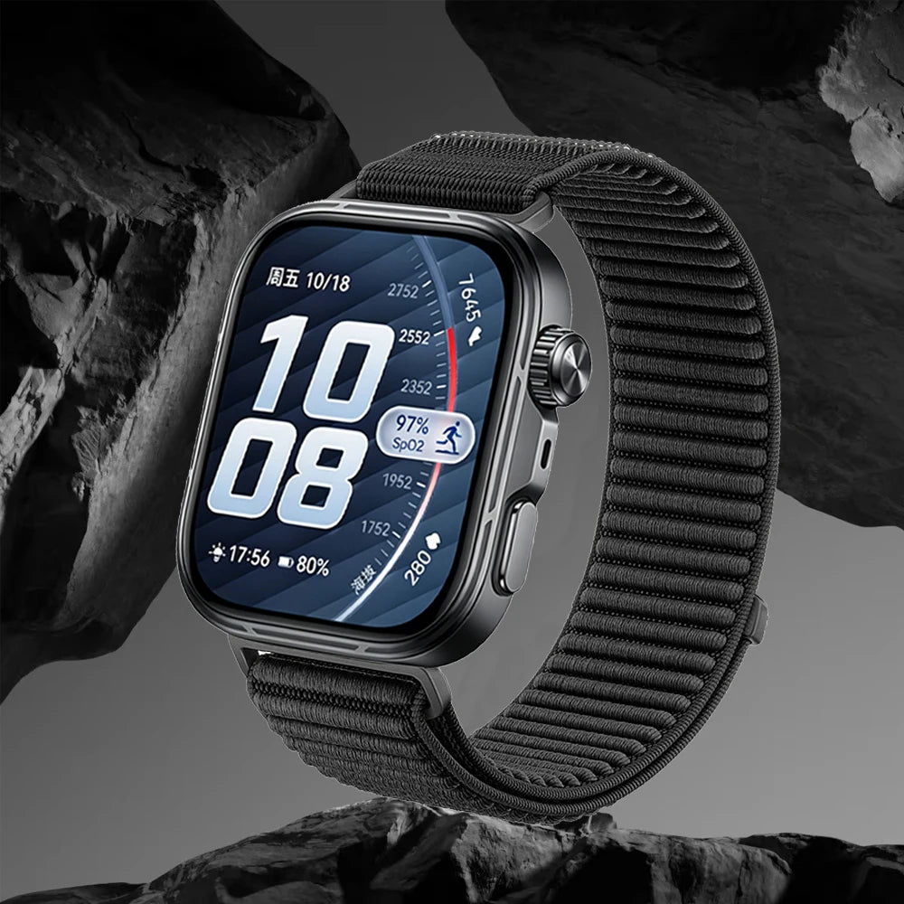 Official Nylon Braided Strap for Huawei Watch Fit 5/5 Pro Breathable Bracelet Watchband Huawei Watch Fit 4 Pro/4/3 Accessories
