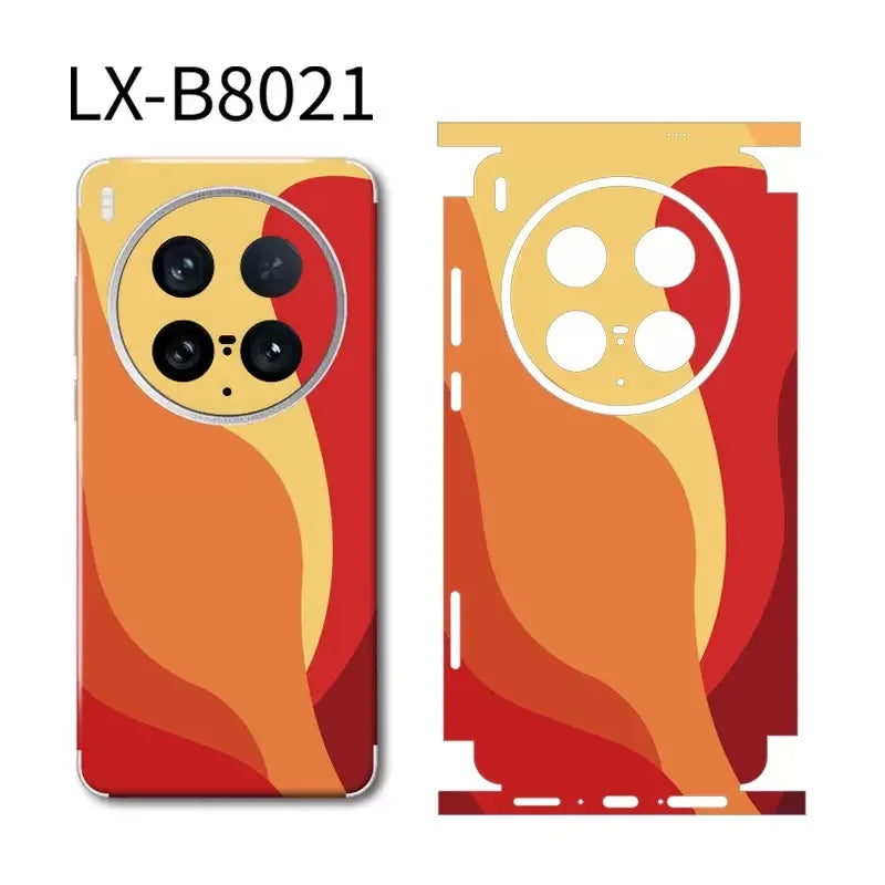 Colorful Decal Skin for Vivo X300/x200/x100pro Ultra Back Film Wrap Rear Screen Protector Anti-scratch Durable Sticker
