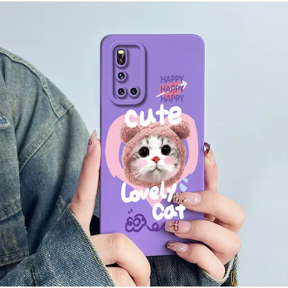For Vivo V19 Phone Case vivoV19 Back Cover Soft Silicone Sweet Painted Cartoon Shell Capa Lovely Printed Protective Coque Cases