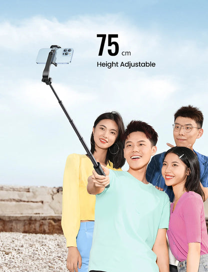 【New-in Sale】UGREEN Bluetooth Selfie Stick Tripod Stand 750mm Extended 10m Bluetooth Remote Shutter Universal For IOS Android