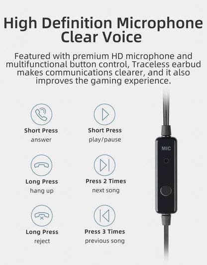 NICEHCK Traceless Colorful HIFI In-ear Earphone 15.4mm Dynamic Unit Sport Music Headset Microphone Earbud IEM Vido MX500 MX980