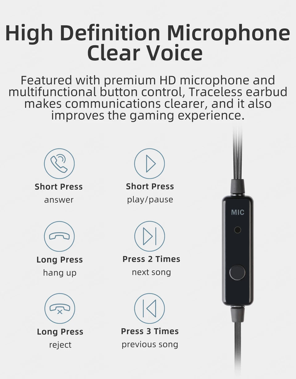 NICEHCK Traceless Colorful HIFI In-ear Earphone 15.4mm Dynamic Unit Sport Music Headset Microphone Earbud IEM Vido MX500 MX980