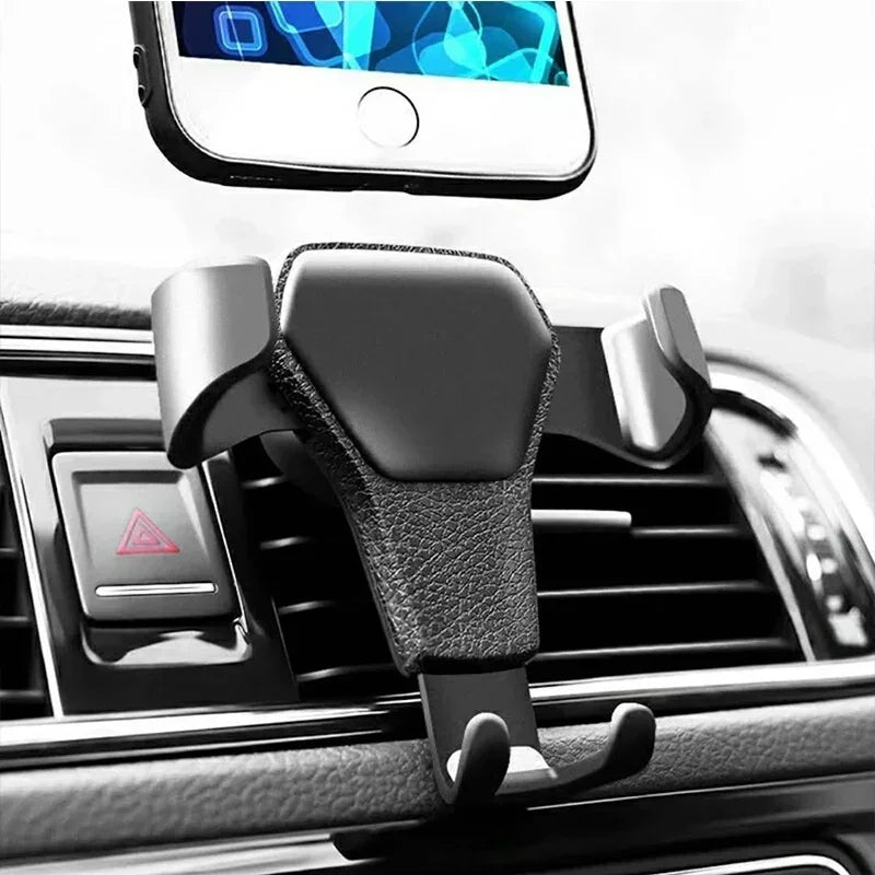 Car Phone Mount Gravity Phone Holder Air Vent Mount Anti Shake Stable Universal Car Holder One Hand Operation Automobile Cradle Compatible With Iphone Samsung Xiaomi Smartphone Auto Lock Ventilation Support Stand 360 Degree R