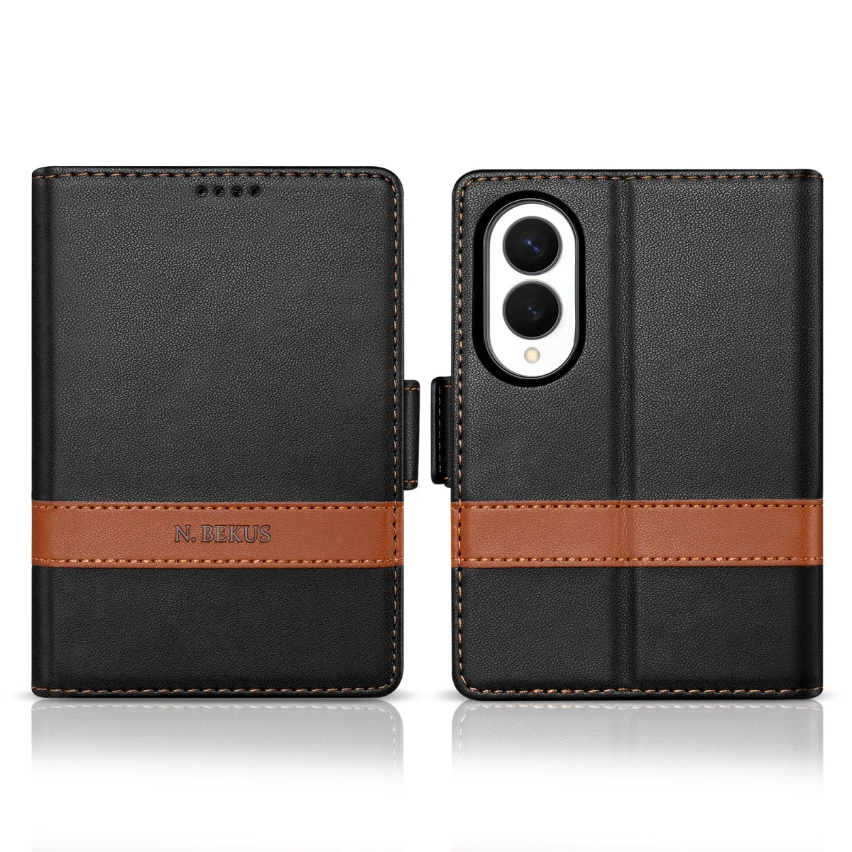 Business Luxury Leather RFID Wallet Card Solt Phone Case for Samsung Galaxy Z Fold8 Ultra Fold 4 5 6 7 8 Flip Protective Cover