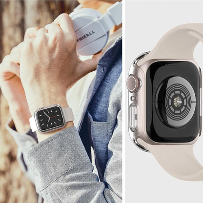 Screen Protector for Apple Watch Case 45mm 41mm 44MM 40MM 42mm 38MM Full TPU Bumper Cover Accessories iWatch Series 9 8 7 SE 6 3