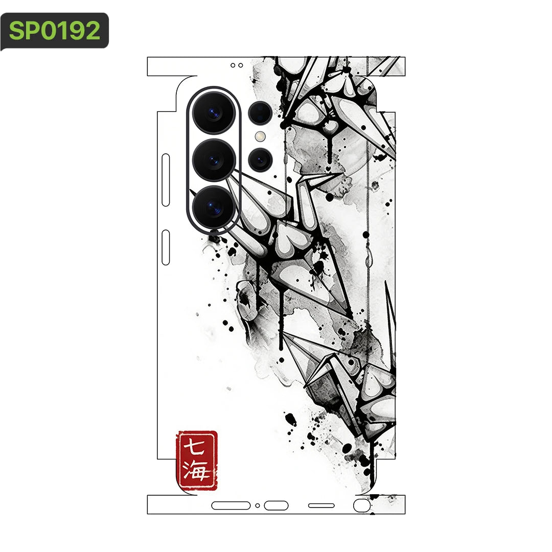 MIX011 Skins Grain Film Wrap Phone Back Sticker For SAMSUNG Galaxy S25 S26 Ultra S24 Plus S22 Ultra S22 S21 FE Film