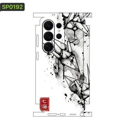 MIX011 Skins Grain Film Wrap Phone Back Sticker For SAMSUNG Galaxy S25 S26 Ultra S24 Plus S22 Ultra S22 S21 FE Film