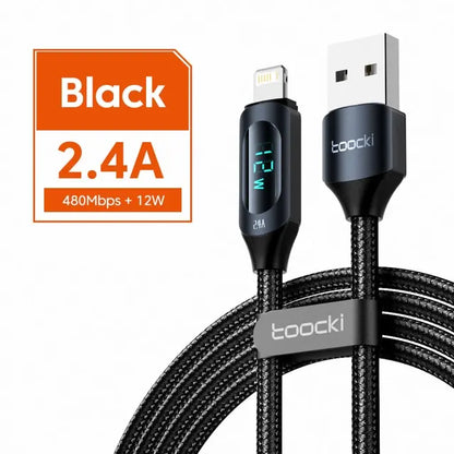Toocki USB C Lighting Cable For iPhone 14 13 12 Pro Max X Xr 8 7 Plus PD 20W Fast Charger Lighting Data Wire Cord For iPad 1m