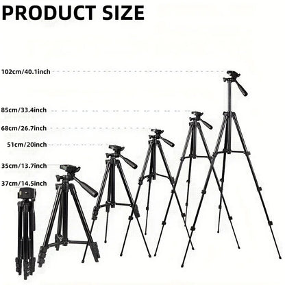 Travel Self Tripod with Bluetooth Remote Phone Clip for Canon Nikon DSLR SLR Digital Camera Universal Stand