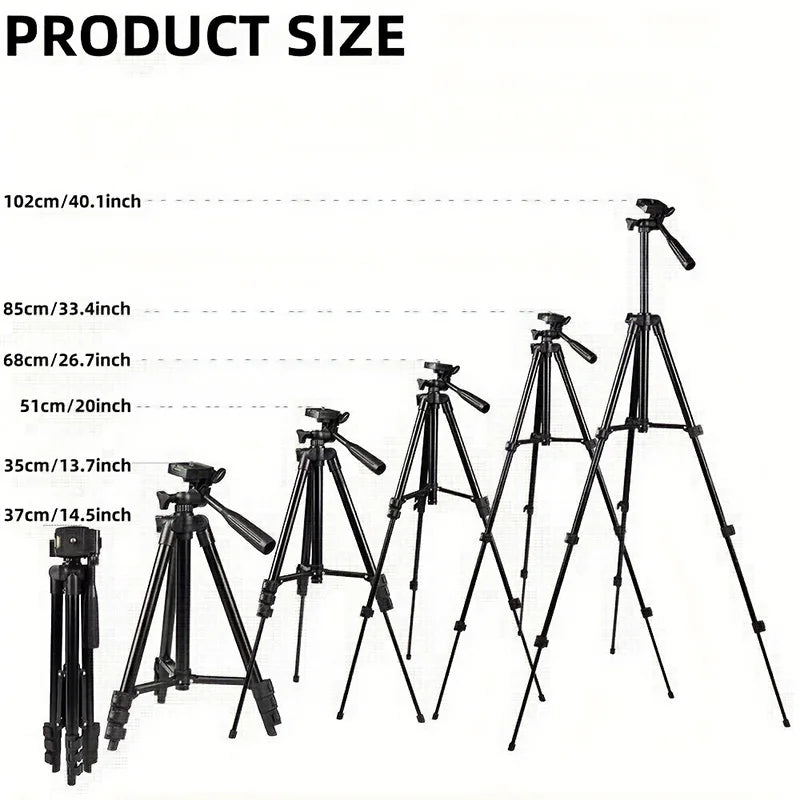 Travel Self Tripod with Bluetooth Remote Phone Clip for Canon Nikon DSLR SLR Digital Camera Universal Stand