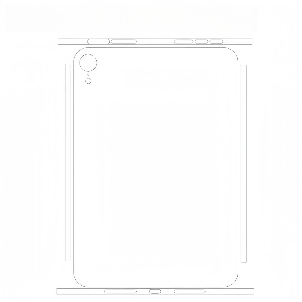 For iPad Pro 2022 2021 2018 12.9 11 Mini 7 6  Full Cover Colorful Back Film Covers Decal Skin Protector Sticker