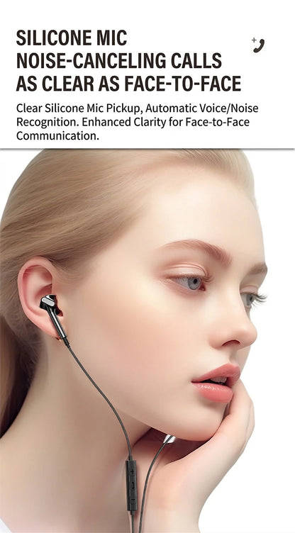 For Samsung Earphones HiFi Surround Sound With Mic Volume Control Type C 3.5mm Music Wired Headphones For Galaxy S26 S25 S24 S23