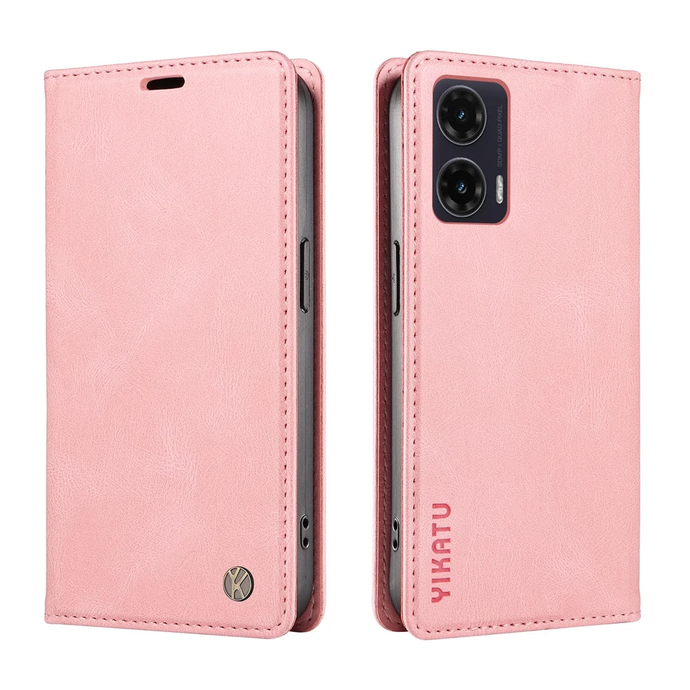 Leather Flip Case For Motorola Moto G86 G85 G84 G75 G56 G55 G54 G53 G04 G05 G14 G15 G32 G34 G35 EDGE 40 50 60 Neo Pro Fusion 5G