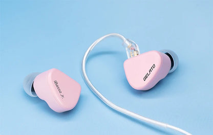 iBasso Jr. Gelato HiFi Wired Earphones In Ear Music Headphones High Quality Sport Headset Customized Pc Gamer Accessories Gifts