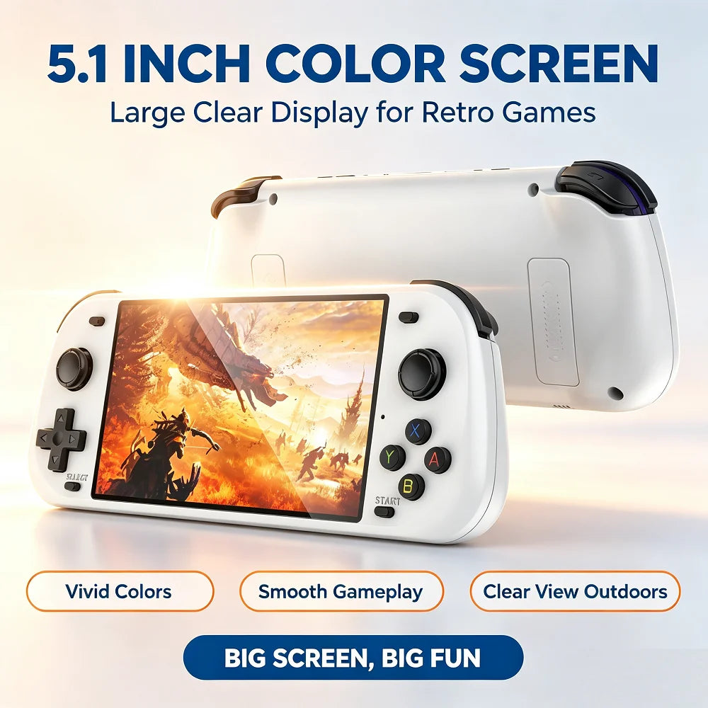 NEW R50S Consolas 5.1-inch 854*480 HD Screen Video Gaming Player 4200mAh Battery Retro Handheld Game Console Dropshipping