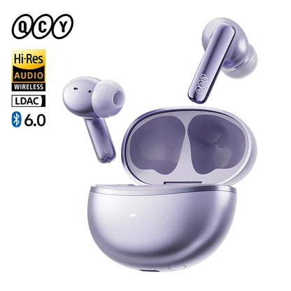 Ship From ES/PL/BR QCY HT18 MeloBuds N70 Wireless Earphones Bluetooth 6.0 Adaptive Hybrid ANC 6 Mics LDAC Hi-Res Audio Earbuds
