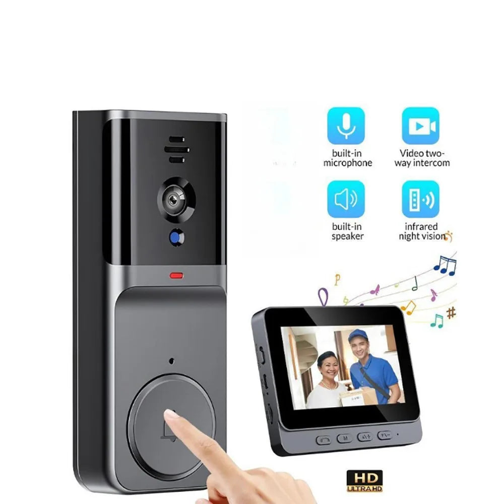 M16S M15S WiFi Wireless Intercom Smart Doorbell 4.3inch IPS Screen Video Security Camera Two-Way Intercom HD Surveillance Camera