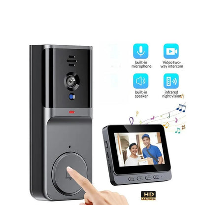 M16S M15S WiFi Wireless Intercom Smart Doorbell 4.3inch IPS Screen Video Security Camera Two-Way Intercom HD Surveillance Camera
