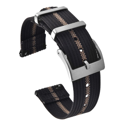 New Ribbed Nylon Watch Strap 18mm 20mm 22mm Qucik Release Straps Military Sports Watchband Fabric Strap for Omega/Smart/Samsung