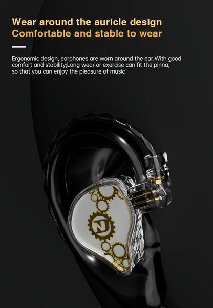ND Venus Type C/3.5mm Wired Headphones Dynamic Drive HiFi Bass Stereo Music Earphones Noise Cancelling Game Headset For Phone PC
