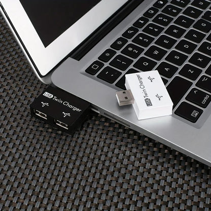 USB 2.0 HUB 1 To 2 Port High Speed Mini Splitter Adapter For Laptop U Disk Card Reader Mouse Keyboard Phone Charging Accessories