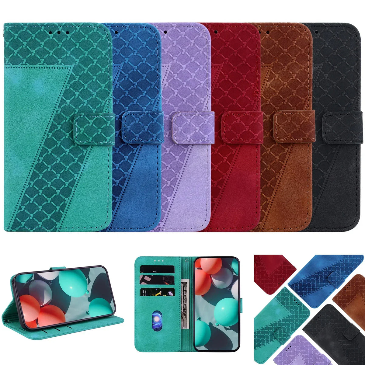 Stand Flip Wallet Case For Google Pixel 4 5 6 6A 8 8a 9 7 7A Pro Pixel 9 Pro 3A XL Leather Protect Cover