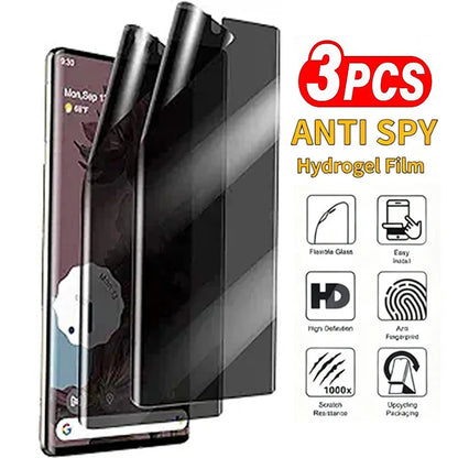 2Pcs Privacy Hydrogel For Google Pixel 3a 4 4a 5 5a 6 6a 7 7a 8 8a 9 9a 10 Pro XL 5G Anti Spy Screen Protector Flim