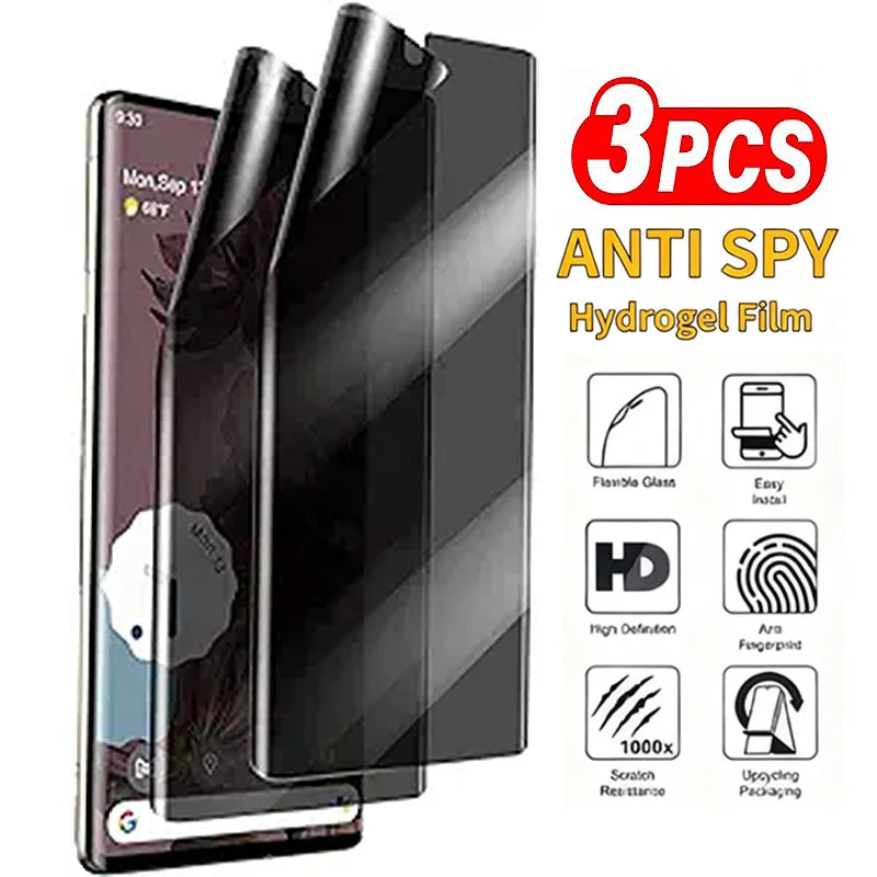 2Pcs Privacy Hydrogel For Google Pixel 3a 4 4a 5 5a 6 6a 7 7a 8 8a 9 9a 10 Pro XL 5G Anti Spy Screen Protector Flim